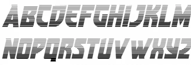 Kung-Fu Master Gradient Italic Fonte MAIÚSCULAS