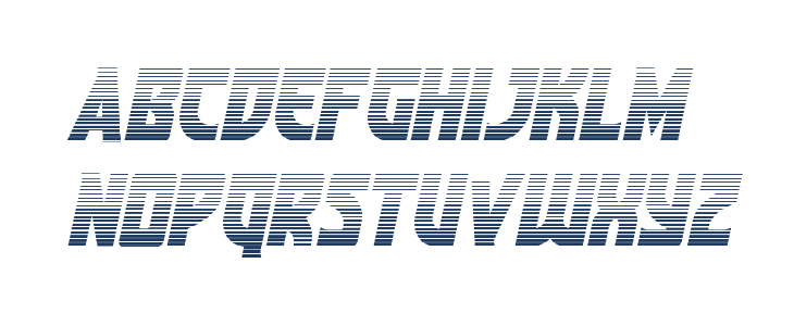 Kung-Fu Master Gradient Italic Lowercase