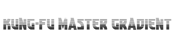 Kung-Fu Master Gradient  免费字体下载