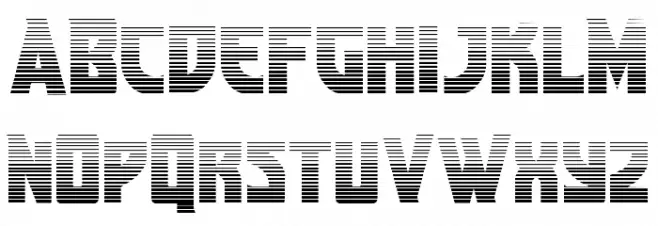 Kung-Fu Master Gradient 字体 大写