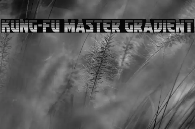 Kung-Fu Master Gradient Font examples