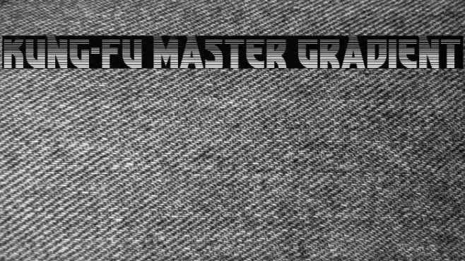 Kung-Fu Master Gradient Font examples