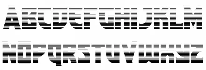 Kung-Fu Master Gradient Fonte MINÚSCULAS