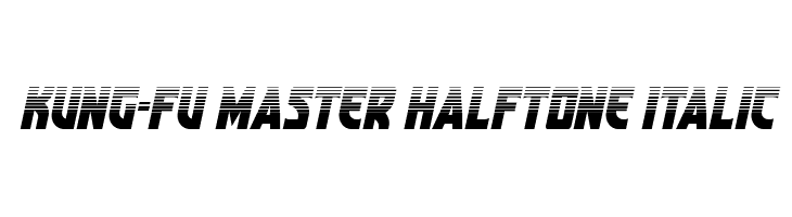 Kung-Fu Master Halftone Italic  नि: शुल्क फ़ॉन्ट्स डाउनलोड