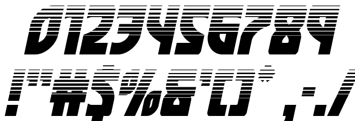 Kung-Fu Master Halftone Italic Font OTHER CHARS