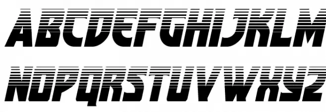 Kung-Fu Master Halftone Italic Polices MAJUSCULES