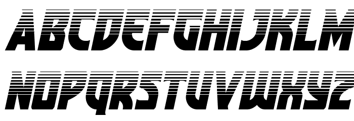 Kung-Fu Master Halftone Italic Font LOWERCASE