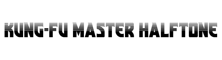 Kung-Fu Master Halftone  नि: शुल्क फ़ॉन्ट्स डाउनलोड