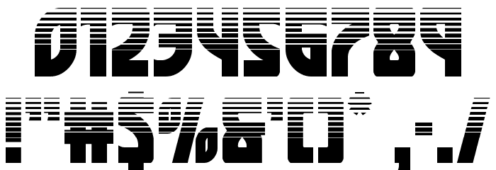 Kung-Fu Master Halftone Font OTHER CHARS