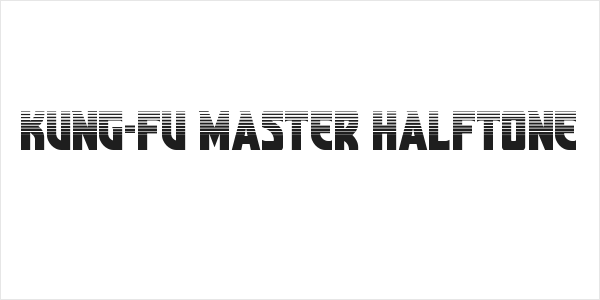 Kung-Fu Master Halftone Logo