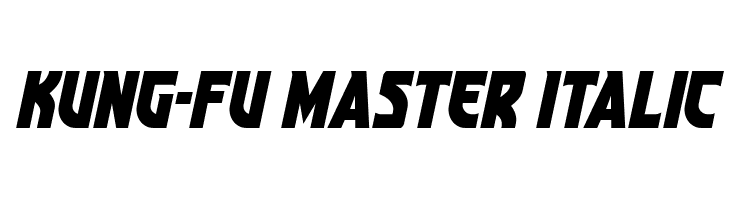 Kung-Fu Master Italic  baixar fontes gratis