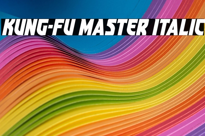 Kung-Fu Master Italic Example 3