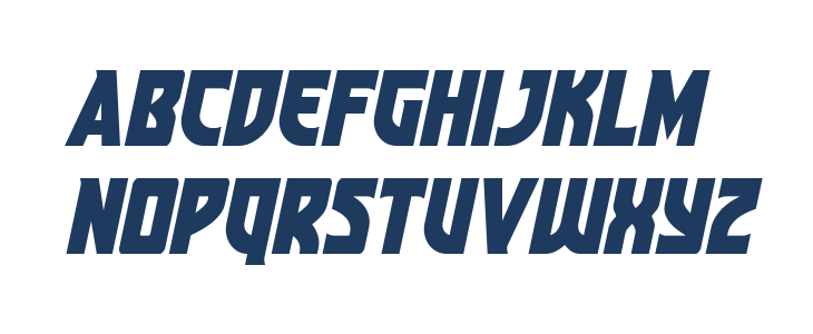 Kung-Fu Master Italic Lowercase