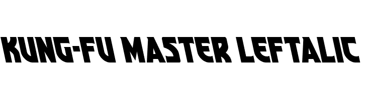 Kung-Fu Master Leftalic  免费字体下载