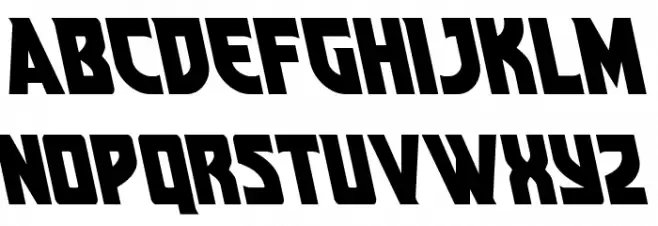 Kung-Fu Master Leftalic Font Litere mari