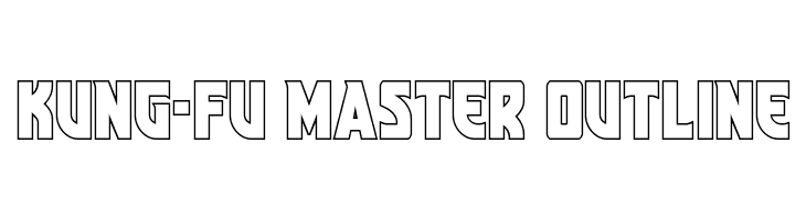 Kung-Fu Master Outline  Free Fonts Download