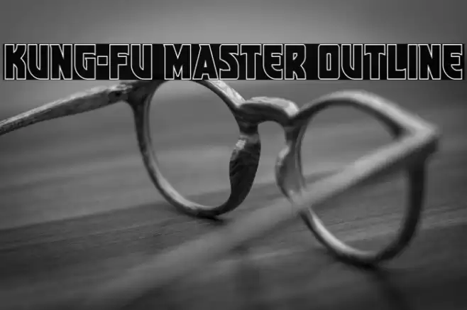 Kung-Fu Master Outline Font examples
