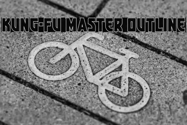 Kung-Fu Master Outline Font examples