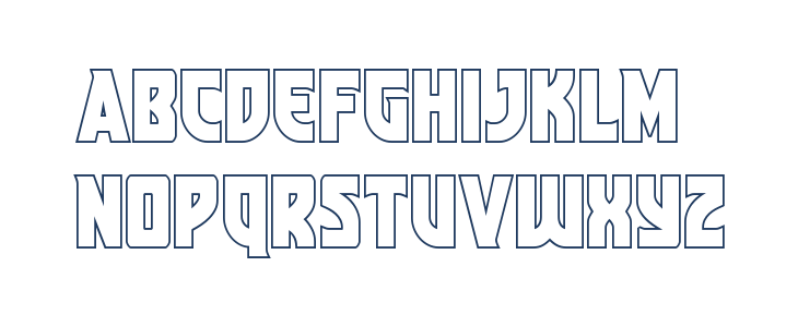 Kung-Fu Master Outline Lowercase