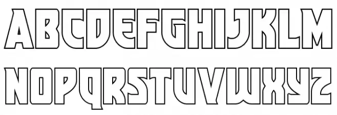 Kung-Fu Master Outline Fuentes MINÚSCULAS