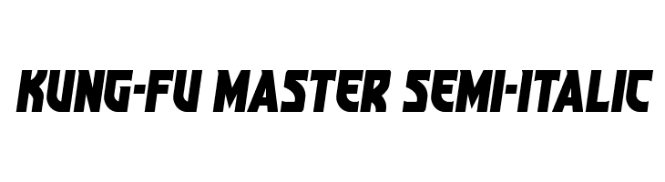 Kung-Fu Master Semi-Italic  नि: शुल्क फ़ॉन्ट्स डाउनलोड