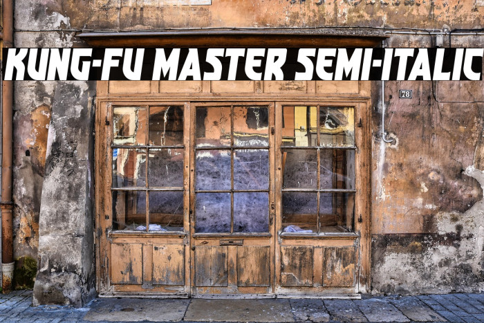 Kung-Fu Master Semi-Italic Example 2