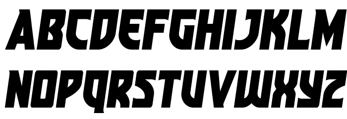 Kung-Fu Master Semi-Italic Font LOWERCASE