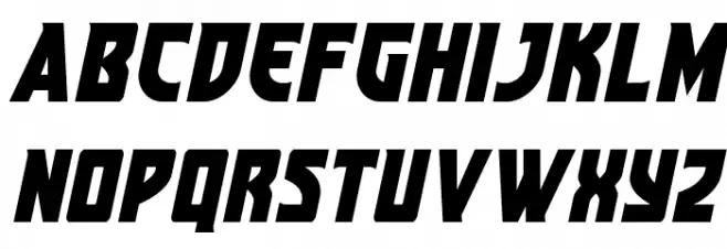 Kung-Fu Master Spaced Italic Fonte MAIÚSCULAS