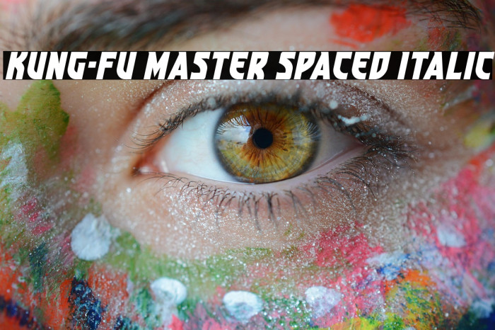 Kung-Fu Master Spaced Italic Example 3