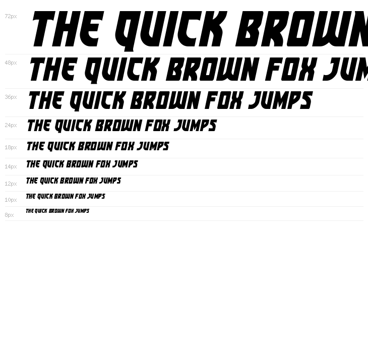 Kung-Fu Master Spaced Italic Waterfall