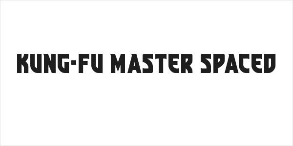 Kung-Fu Master Spaced Logo
