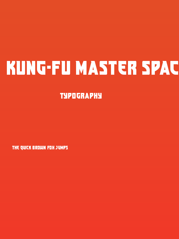 Kung-Fu Master Spaced Poster