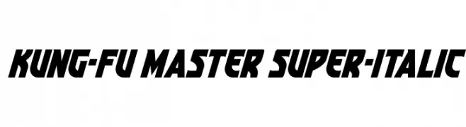 Kung-Fu Master Super-Italic  नि: शुल्क फ़ॉन्ट्स डाउनलोड
