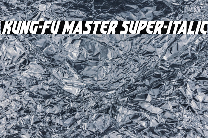 Kung-Fu Master Super-Italic Example 2