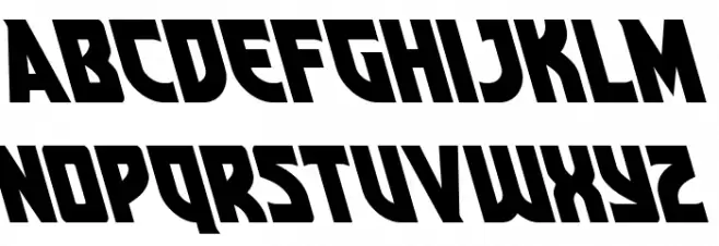 Kung-Fu Master Super-Leftalic フォント 小文字