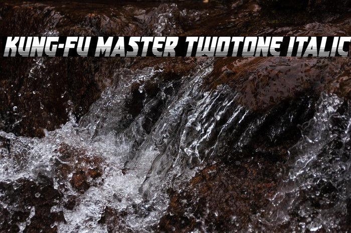 Kung-Fu Master Twotone Italic Example 3
