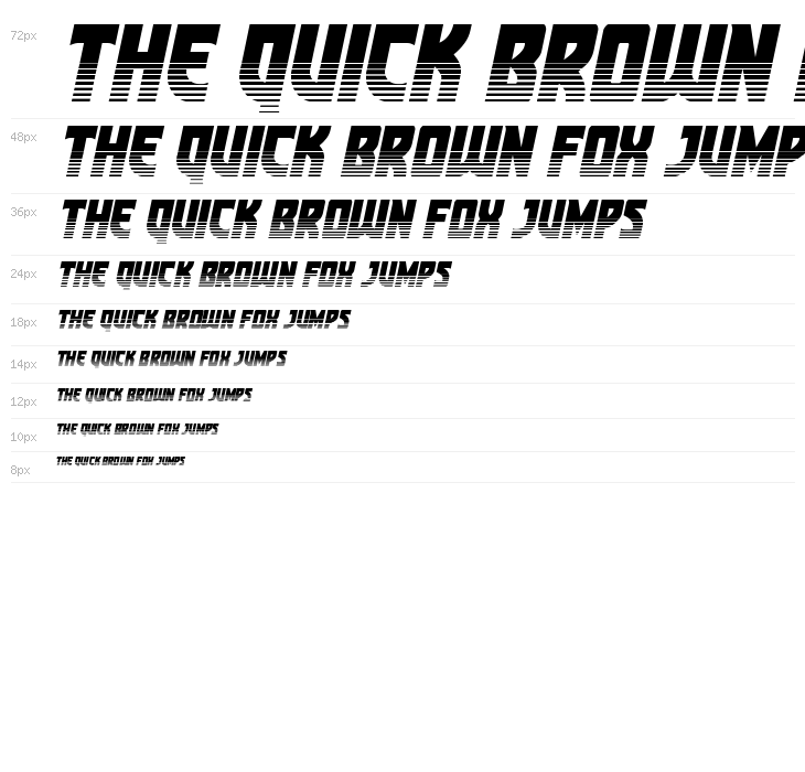 Kung-Fu Master Twotone Italic Waterfall