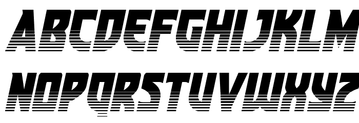 Kung-Fu Master Twotone Italic Font LOWERCASE