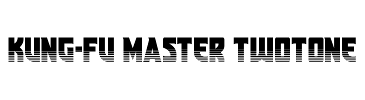 Kung-Fu Master Twotone  Frei Schriftart Herunterladen