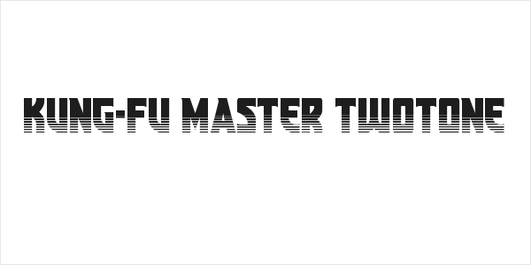 Kung-Fu Master Twotone Logo