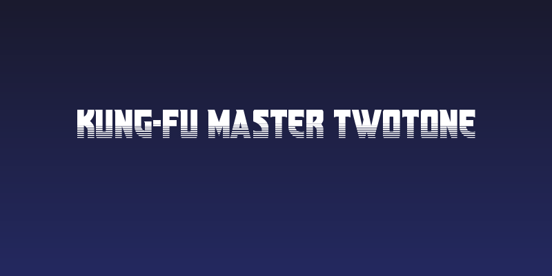Kung-Fu Master Twotone Social Header