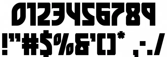 Kung-Fu Master Font OTHER CHARS