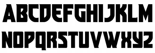 Kung-Fu Master Font Litere mari