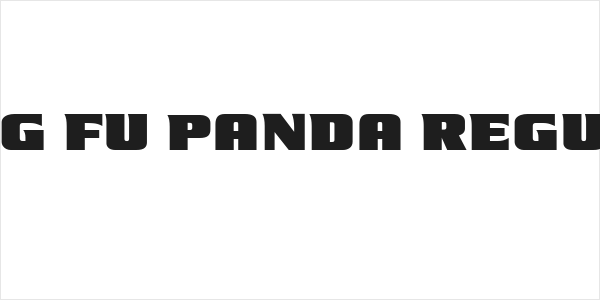 Kung Fu Panda Regular Logo