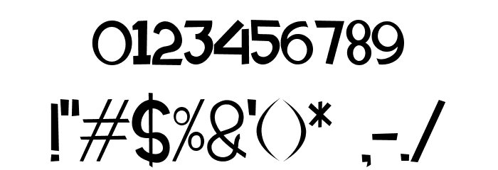 Kungfu Cartoon Font OTHER CHARS