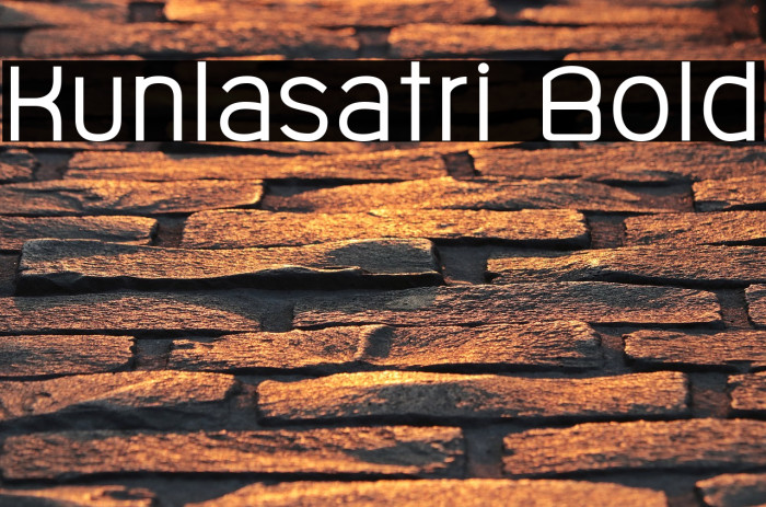 Kunlasatri Bold Font examples