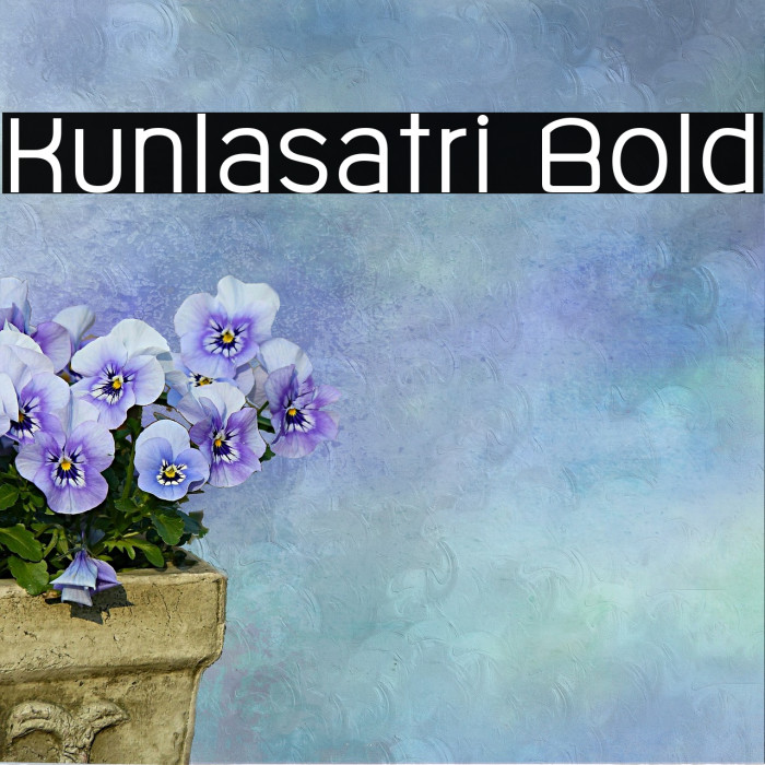 Kunlasatri Bold Font examples