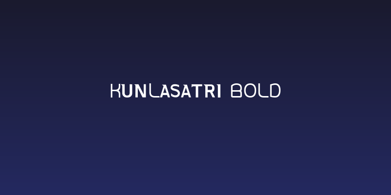 Kunlasatri Bold Social Header