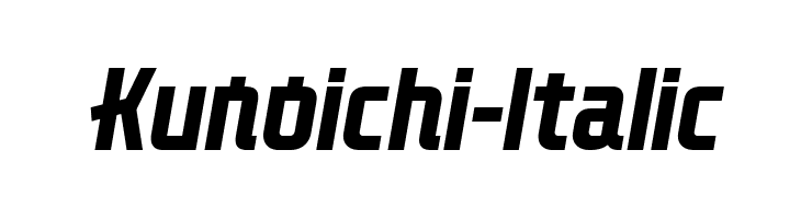 Kunoichi-Italic  免费字体下载
