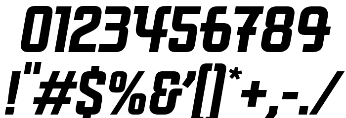 Kunoichi-Italic Font OTHER CHARS